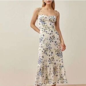 Ruffle Floral Print Dress